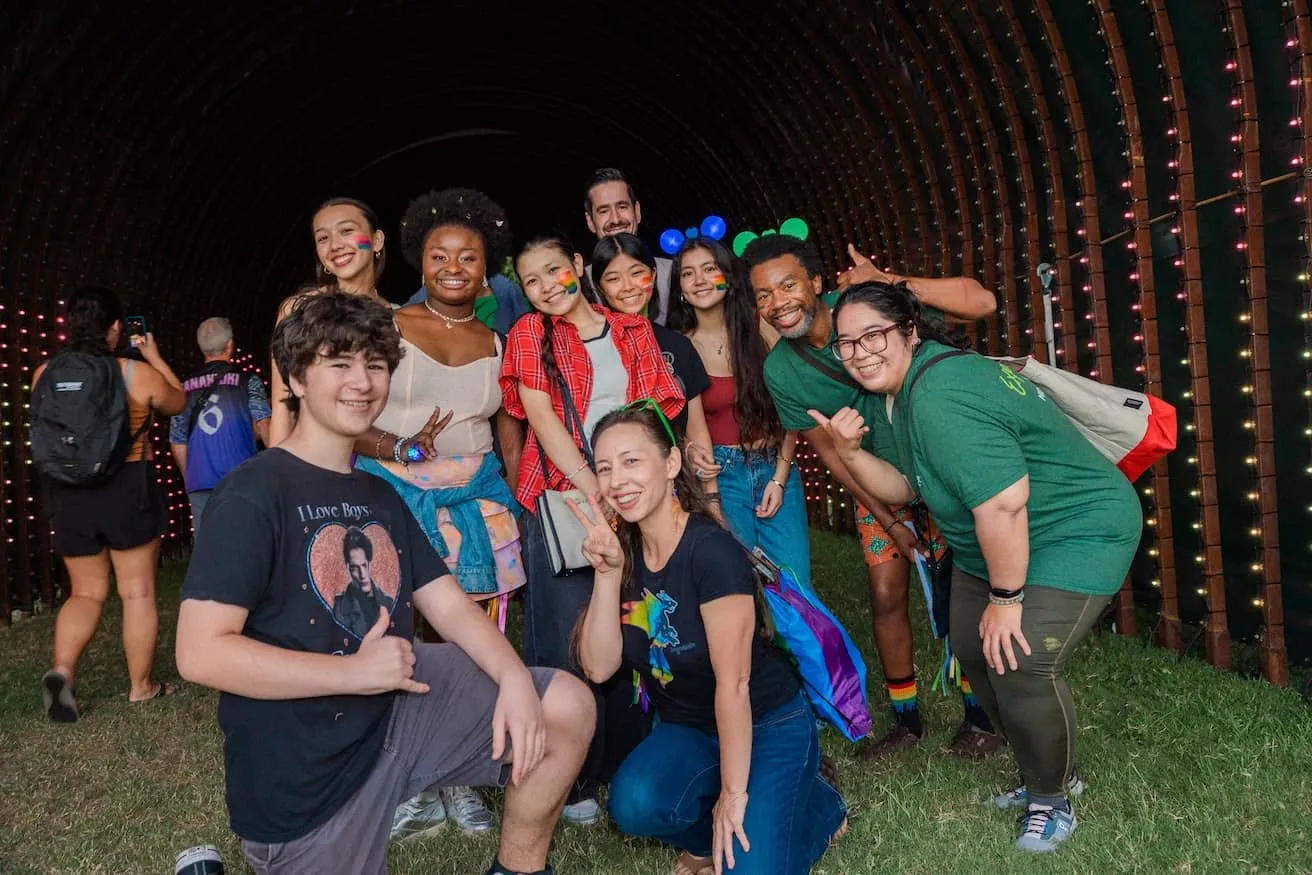Group Rainbow Tunnel